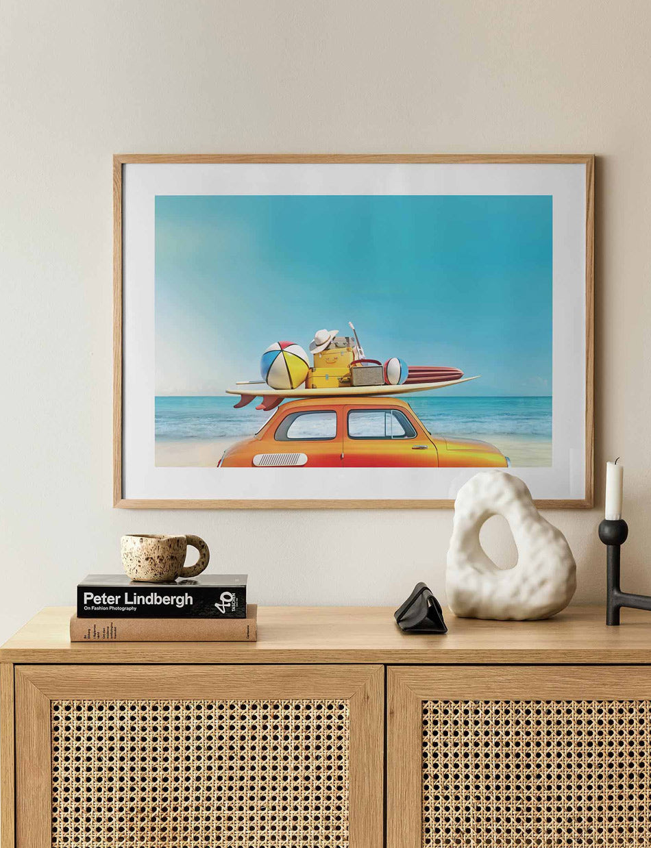 Beach Van Print